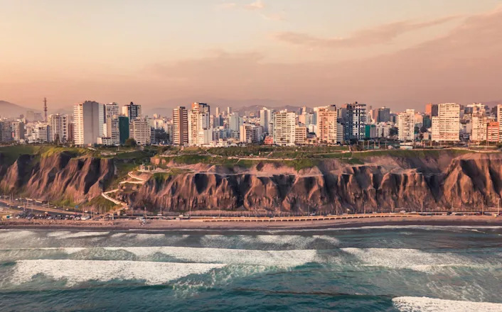 An aerial view of the city of santa cruz, venezuela.