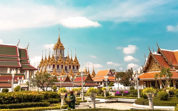 The grand palace in bangkok, thailand.