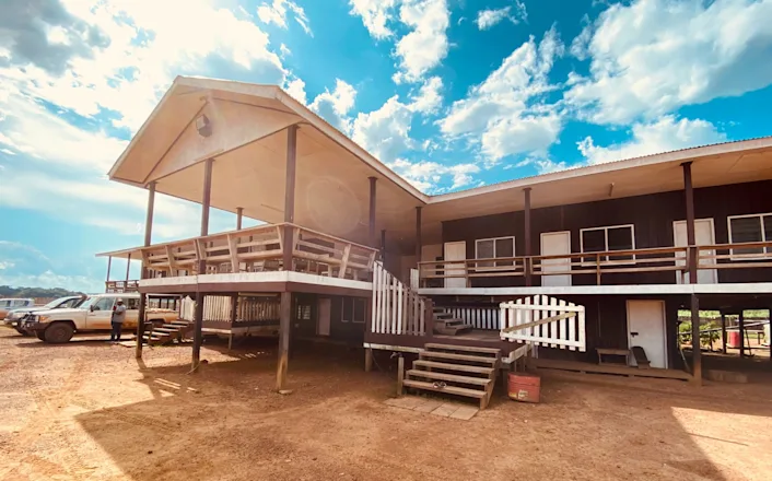 The building where the hostel is located.