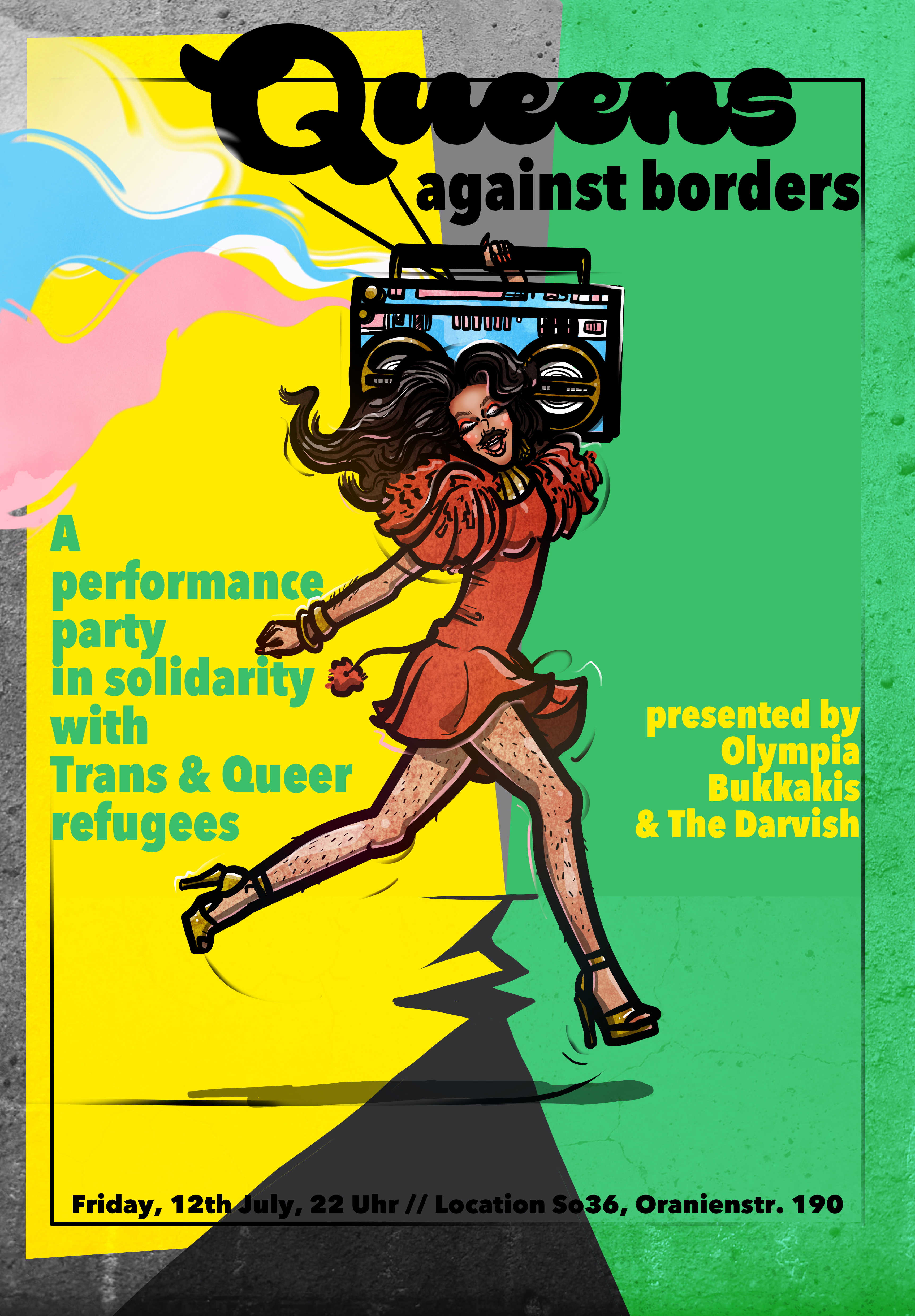 Queens Against Borders X artwork