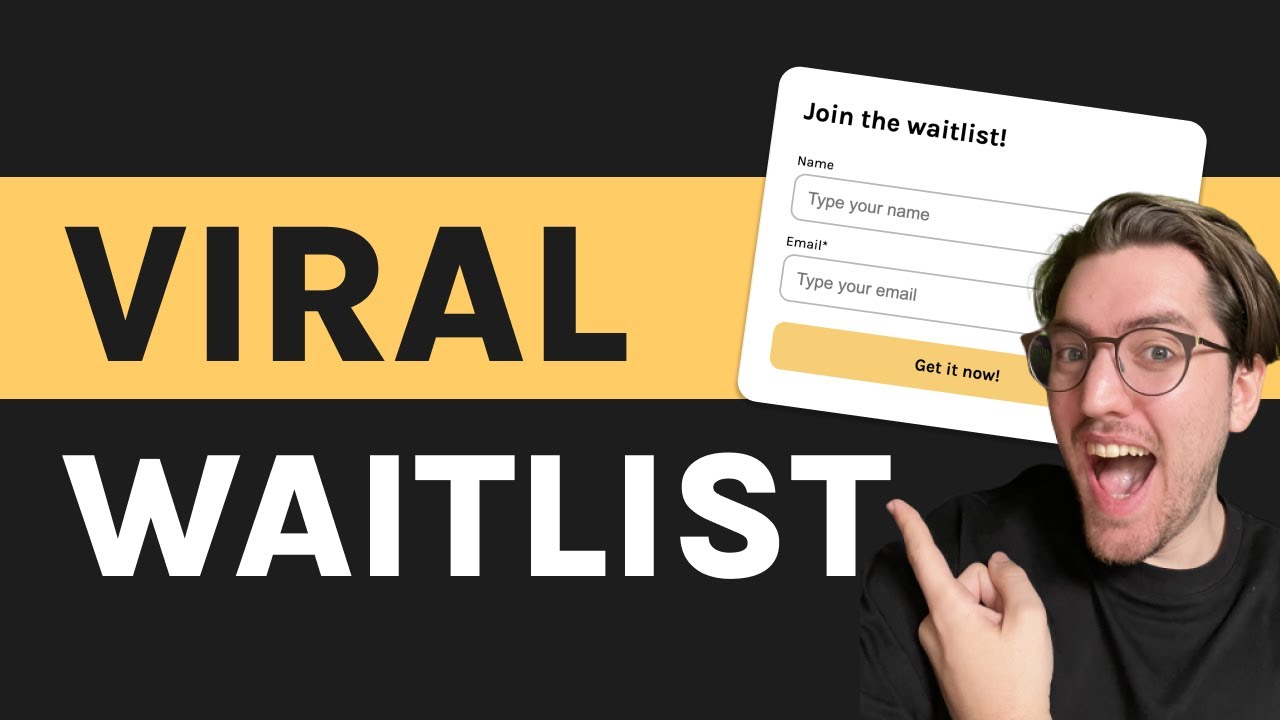 How to create a VIRAL WAITLIST 🦄 Pre launch waitlist tutorial