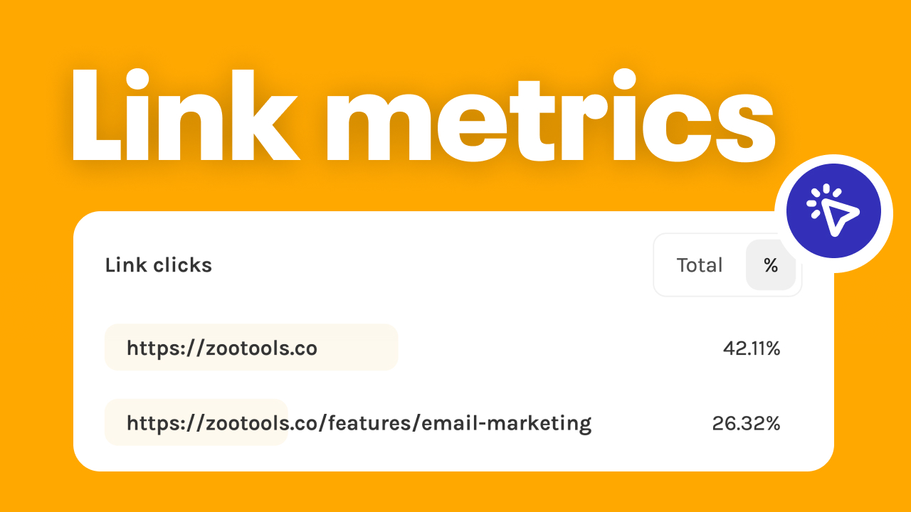 Link clicks analytics for email campaigns