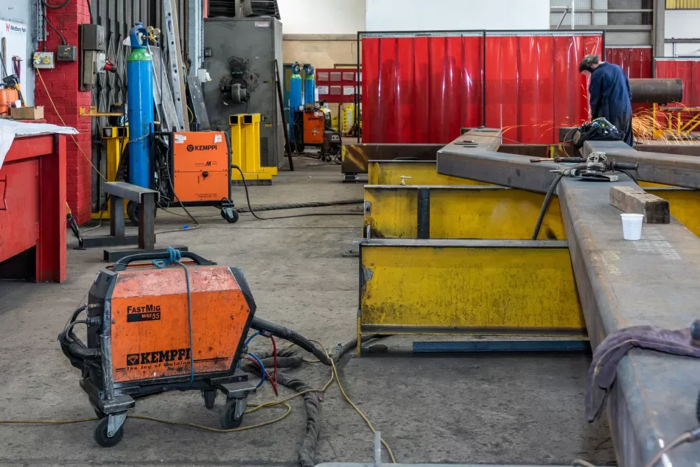 Westbury Park Engineering's current welding fleet includes 24 FastMig machines with Kemppi torches.