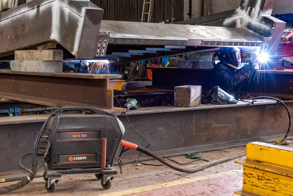 According to Managing Director James Brain, Kemppi welding equipment have helped to reduce welding times and failures.