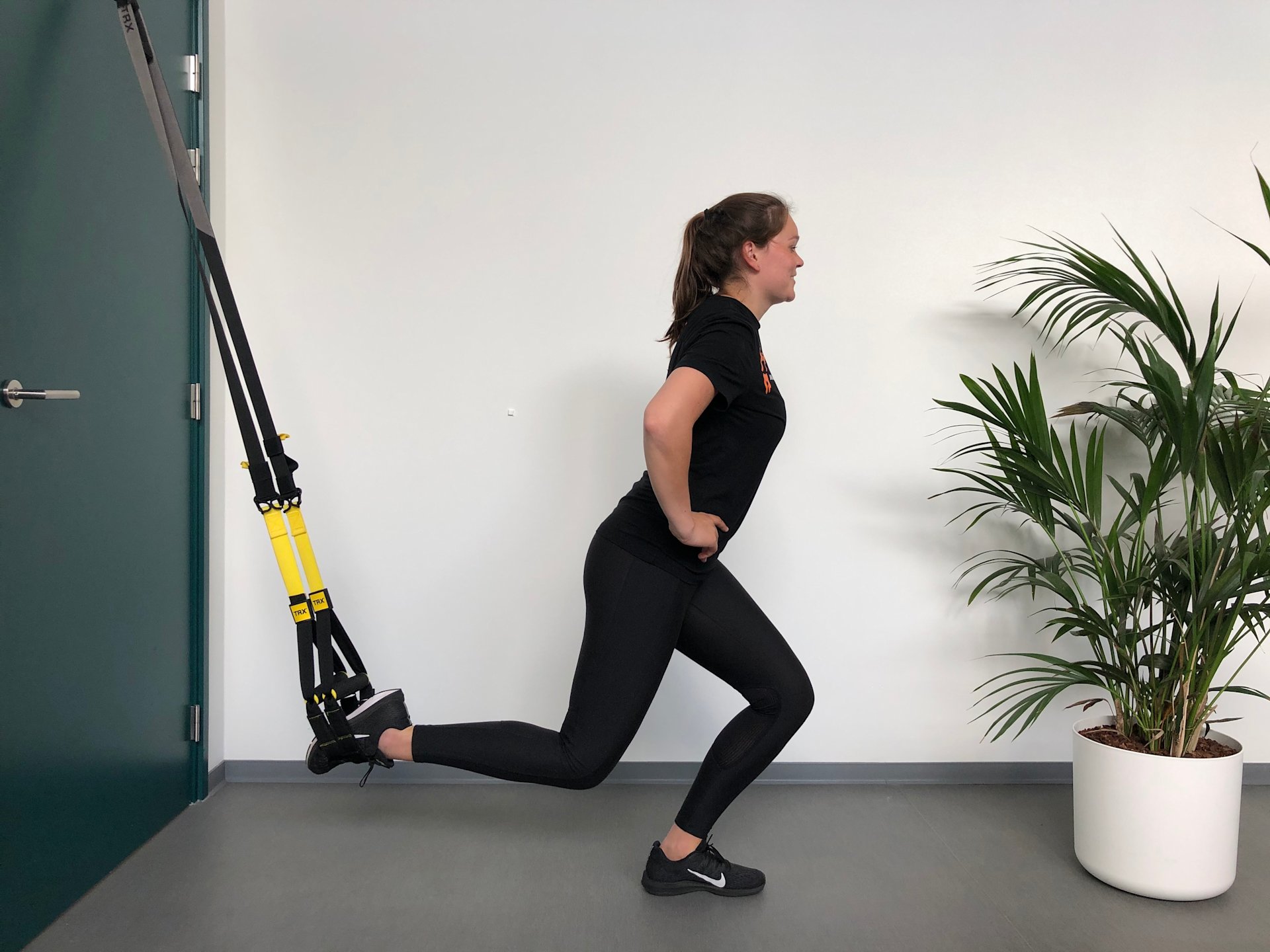 Single leg squat TRX (knee) Single leg squat TRX (knee)
