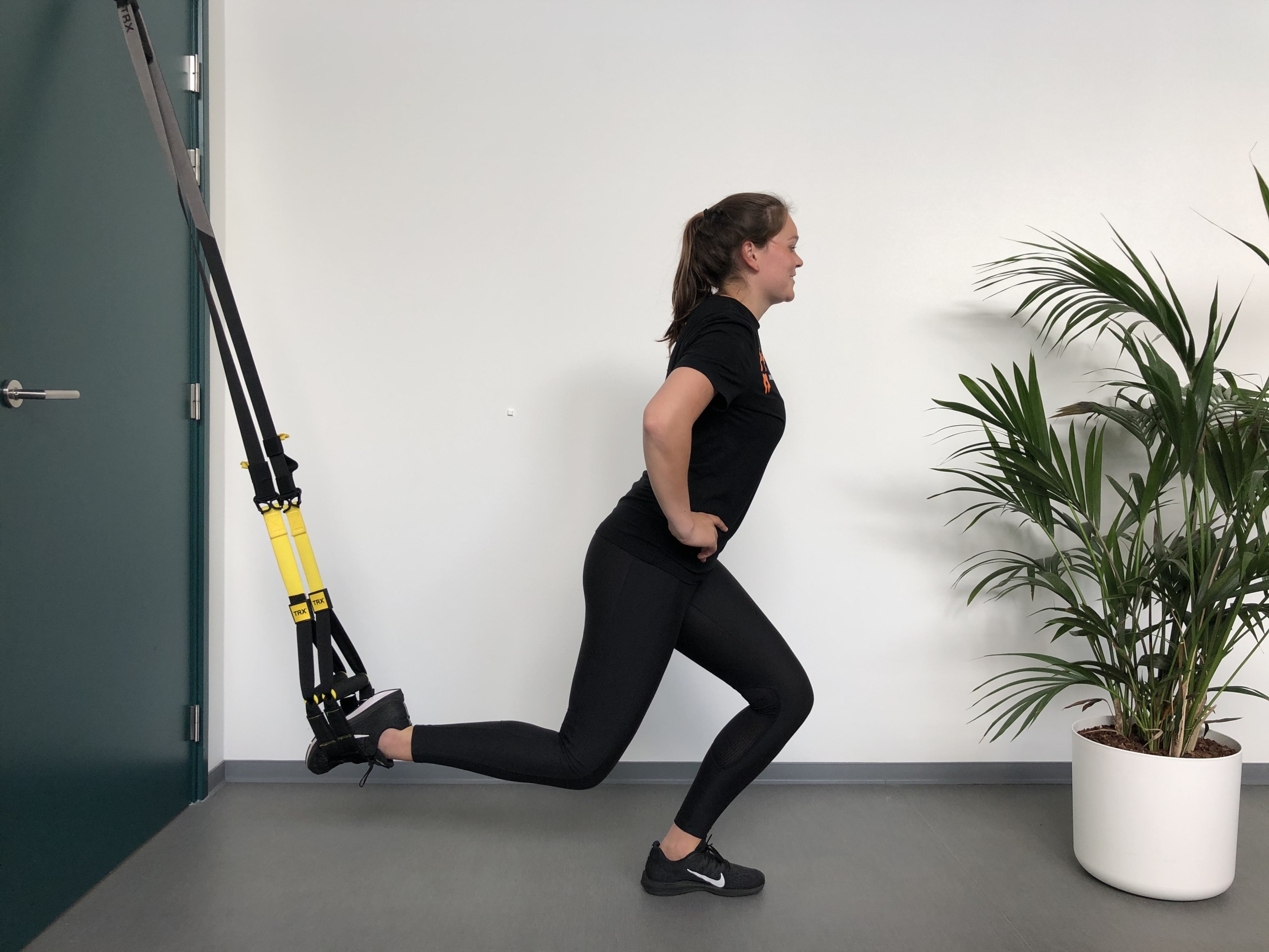 Single leg squat TRX (knie)