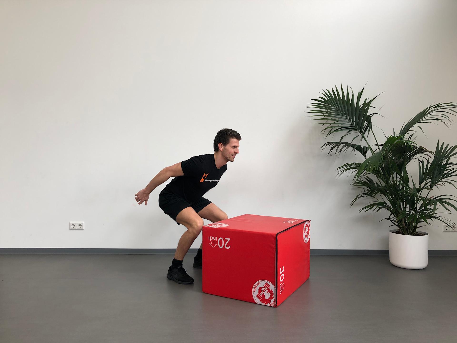 Box jump Jump | Staand | Box jump | Fysioefeningen.nl | Breda
