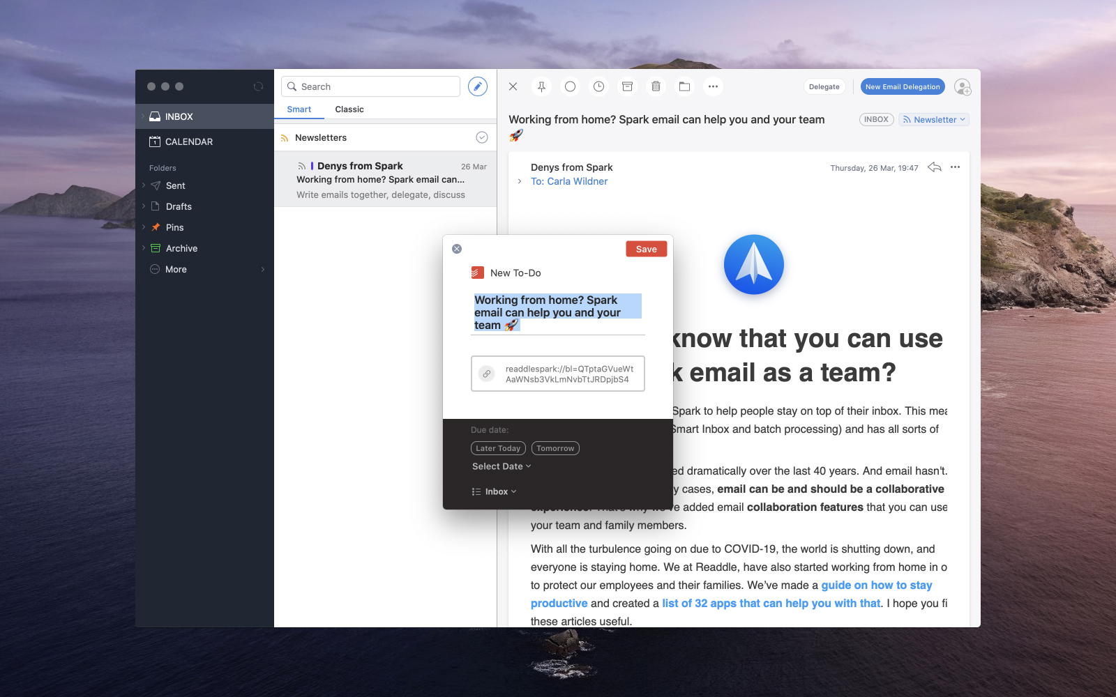how to use spark email for mac