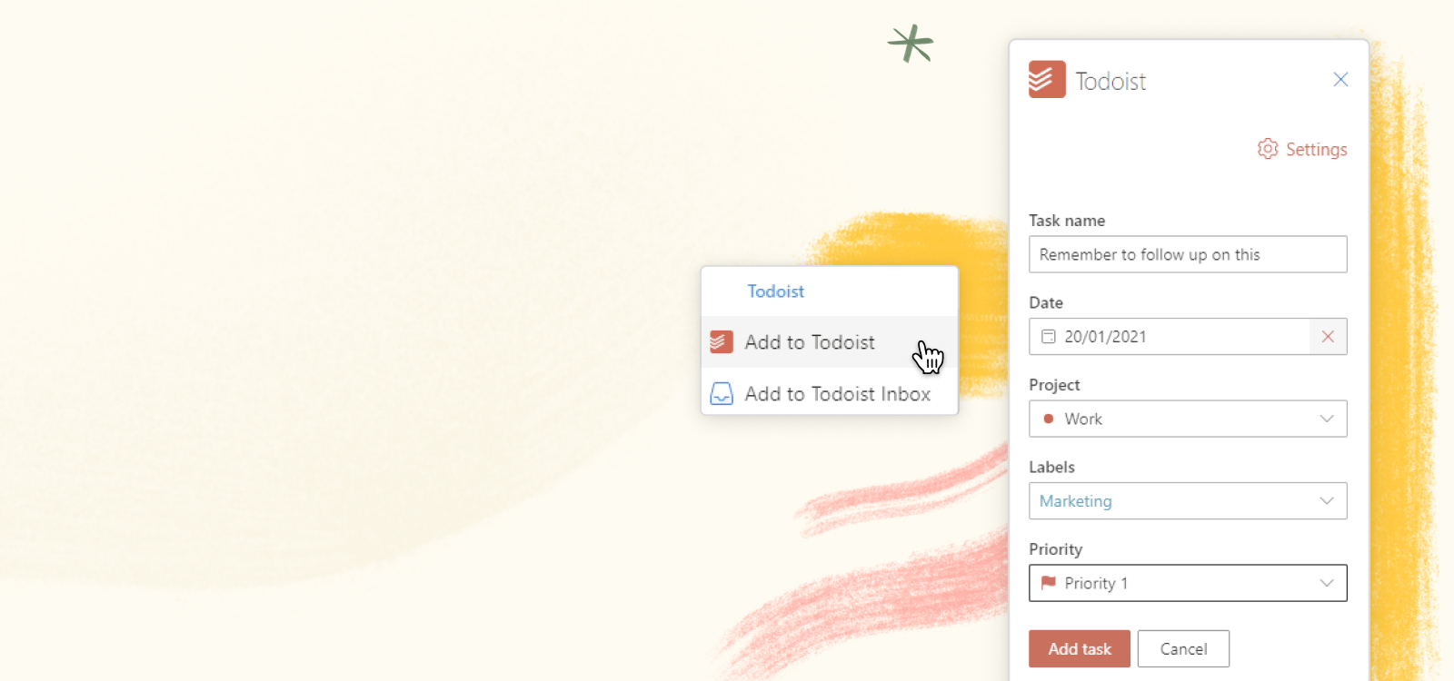 Todoist search completed tasks