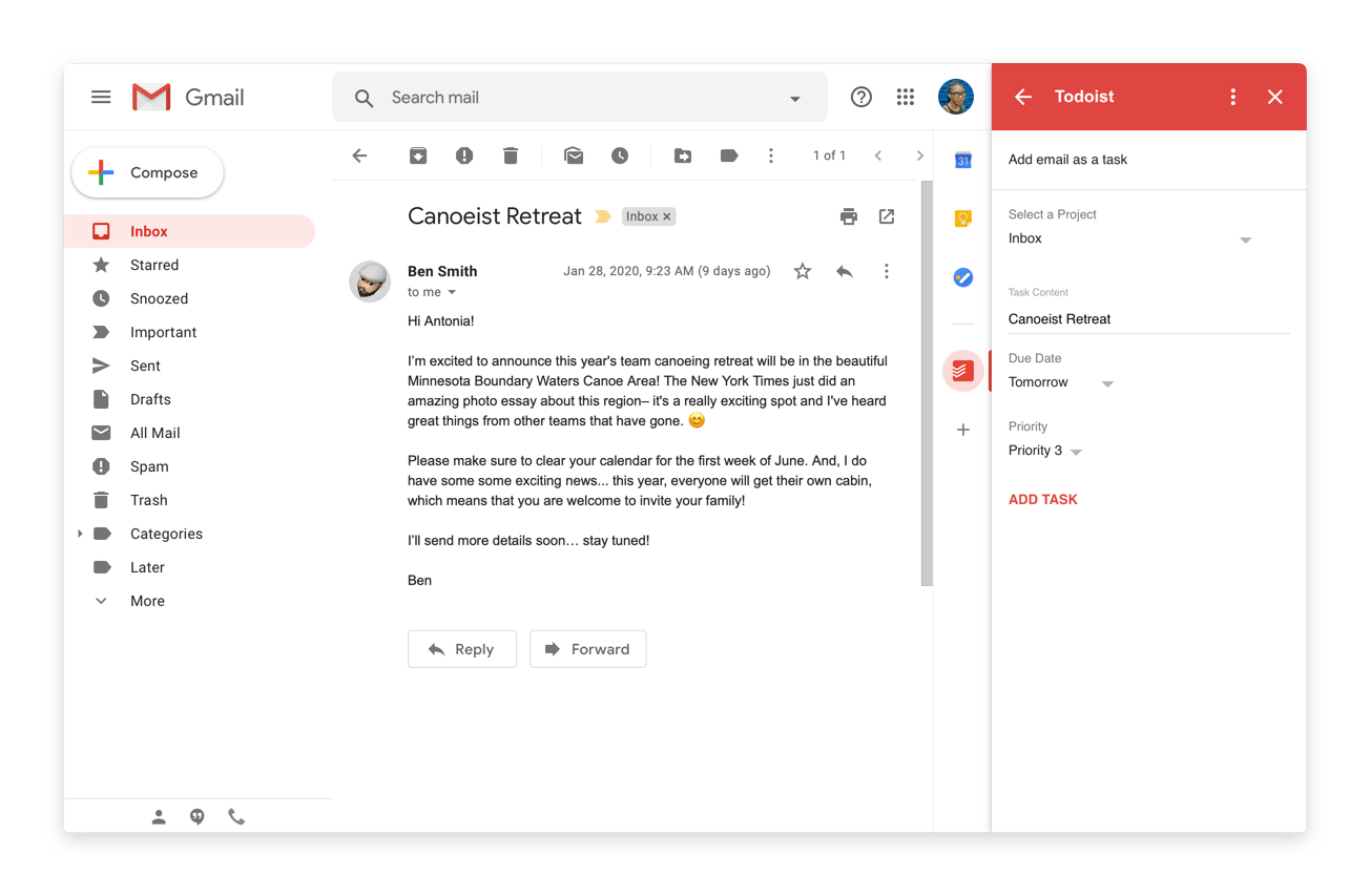 Gmail  Todoist