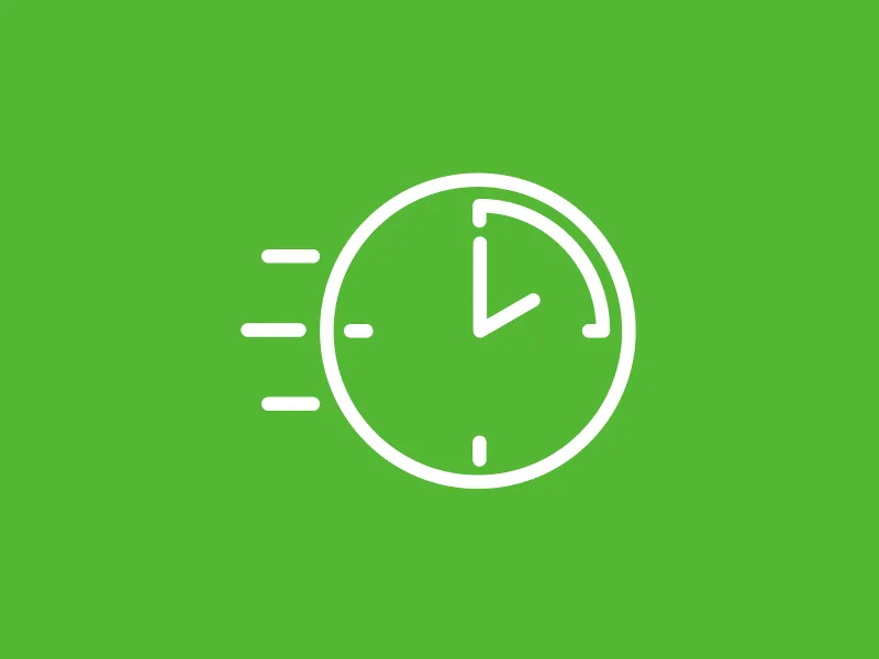 Dulux Aquanamel Benefit Icon for Fast recoat, faster job completion