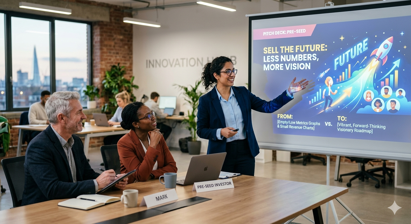 The Pre-Seed Pitch Deck: Selling the Future When You Don't Have the Numbers