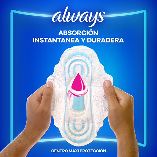 Always para Flujo Medio con Cubierta Suave