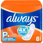 (pt-BR) - PDP - Always Dia 06 - Absorvente Always Seca sem Abas - 80807225 - Main Image