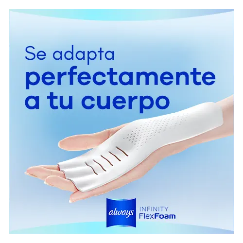 Always Infinity FlexFoam Toallas Higiénicas Con Alas