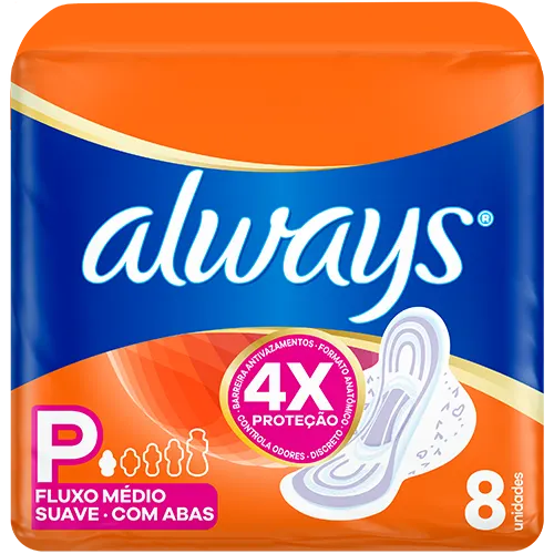 Absorvente Always Super Proteção Com Abas Suave