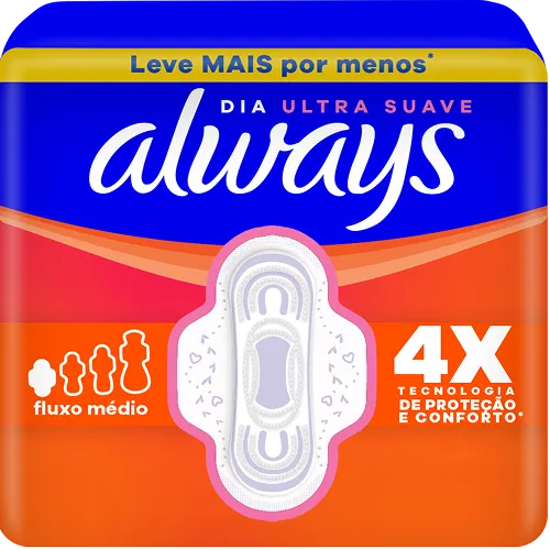 Absorvente Always Super Proteção Com Abas Suave