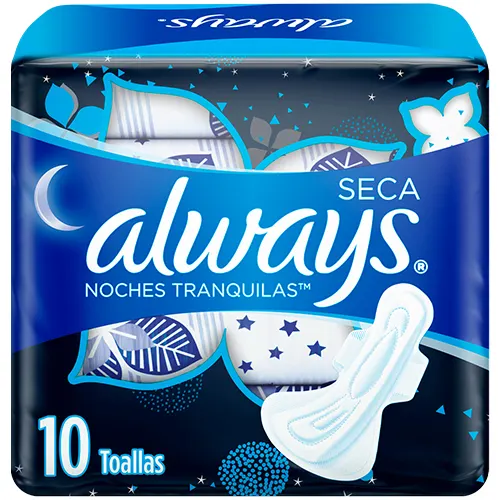 Always Nocturna Seca Toallas Hiperlargas