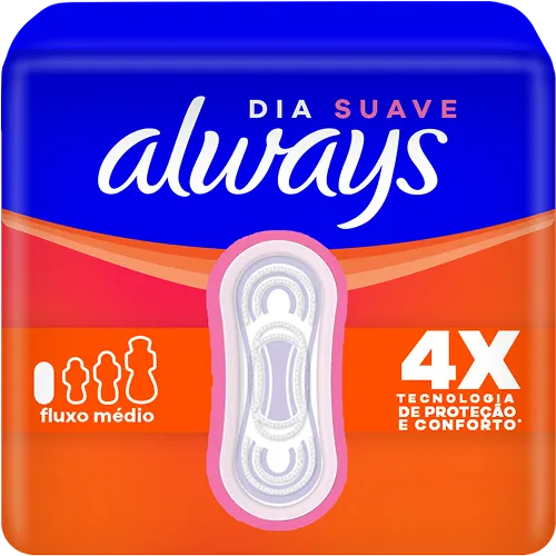 Absorvente Always Super Proteção Sem Abas Suave