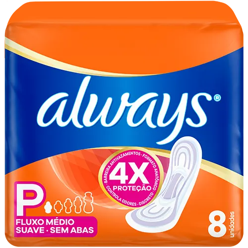 Absorvente Always Super Proteção Sem Abas Suave
