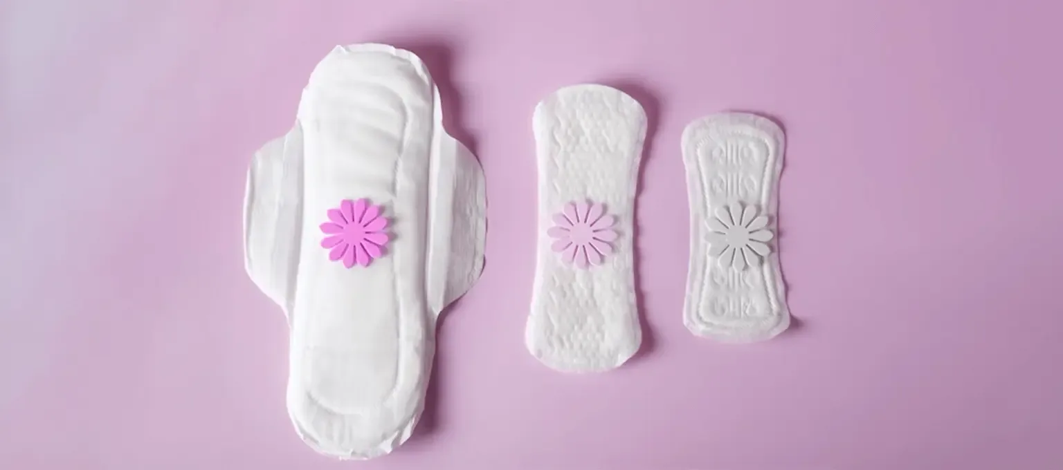Absorventes de diferentes tamanhos