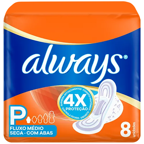 Absorvente Always Super Proteção Com Abas Seca