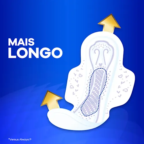 Always Noites Tranquilas Absorvente com Abas Seca Fluxo Hiper Abundante