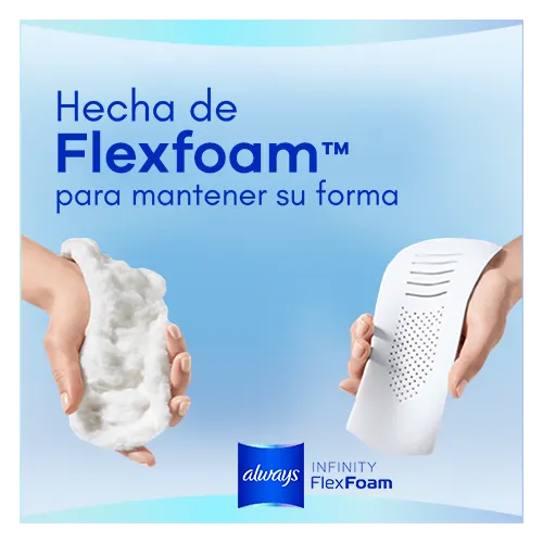 Always Infinity FlexFoam Toallas Higiénicas Con Alas