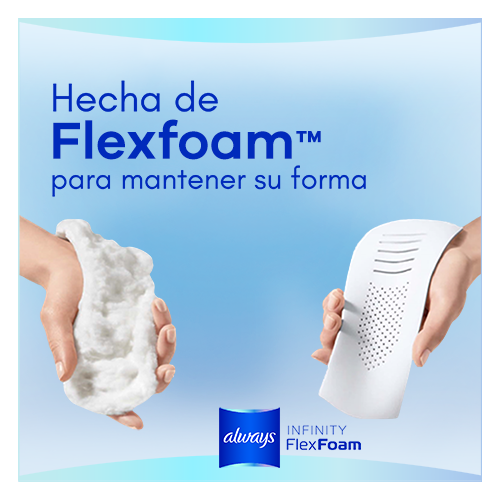 Always Infinity FlexFoam Toallas Higiénicas Con Alas