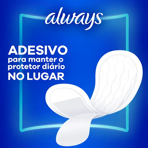 Adesivo para manter o protetor diário no lugar