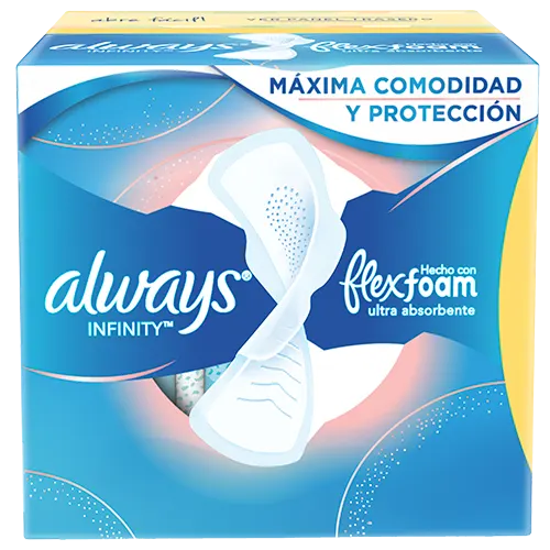 Always Infinity FlexFoam Toallas Higiénicas Con Alas
