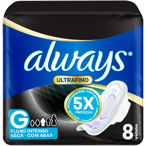 Absorvente Always Noite Ultrafino Com Abas Seca