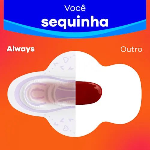 Always Dia Seca com Abas Fluxo Médio