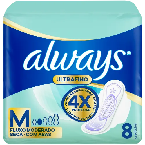 Absorvente Always Dia Ultrafino Com Abas Seca