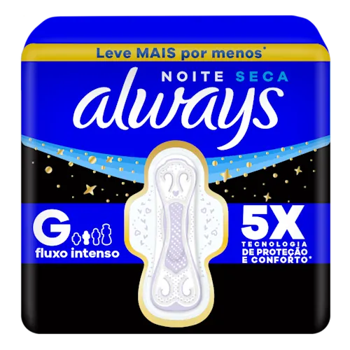 Always Noite Seca com Abas Fluxo Intenso