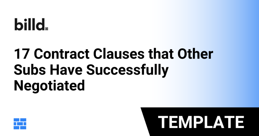 17 Contract Clauses that Other Subs Have Successfully Negotiated