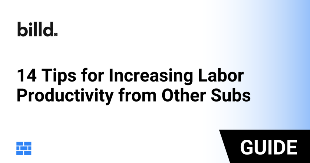14 Tips for Increasing Labor Productivity from Other Subs