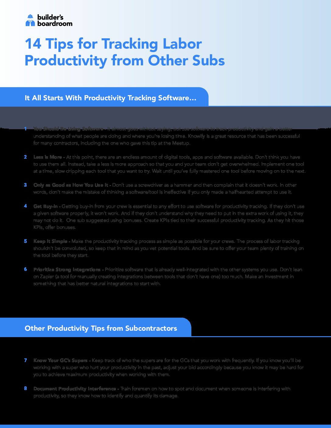 15 Tips from Subcontractors to Catch Unforeseen Costs in Your Bids