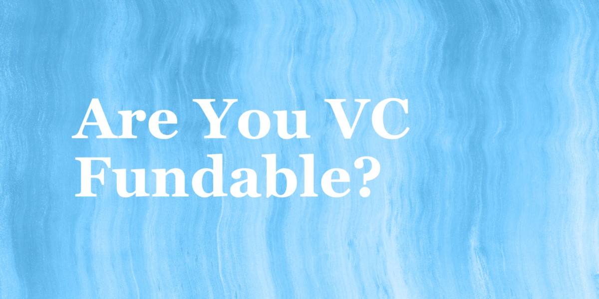 Are you VC fundable? Part 3: Minimum Viable Product