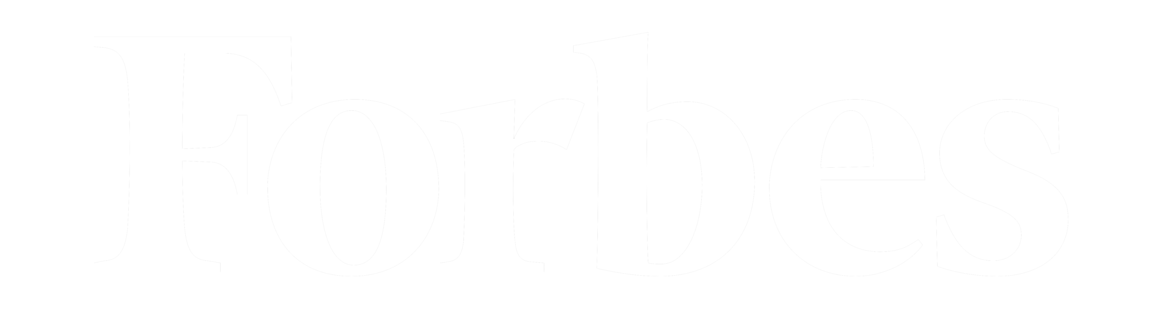 Forbes logo white