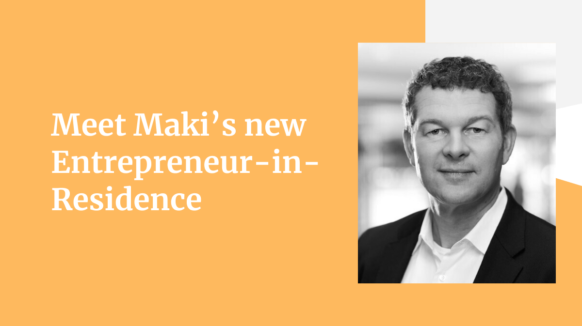 Tim Bolte – Maki's new Entrepreneur-in-Residence