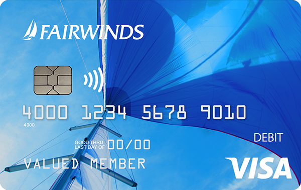 "Set Sail" debit card design.