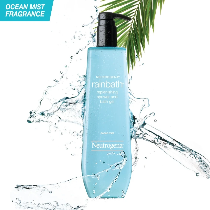 뉴트로지나 레인바스 리플레니싱 샤워 & 바스 젤 (오션 미스트)