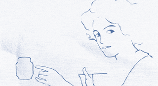 GIF Desenho Mulher e Vick VapoRub