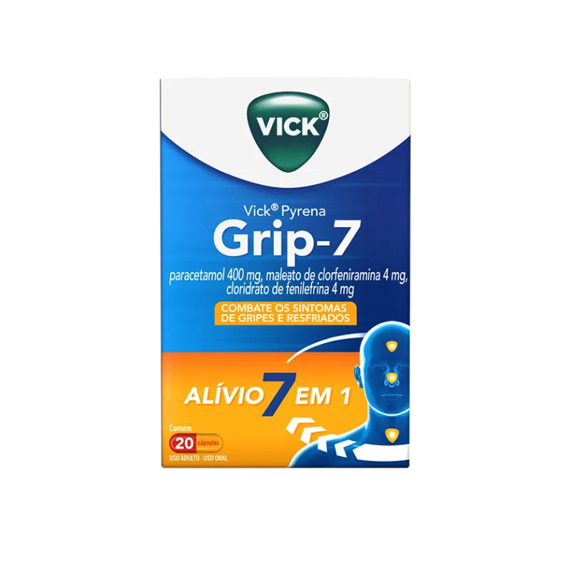 VICK PYRENA GRIP-7 - 20 cápsulas