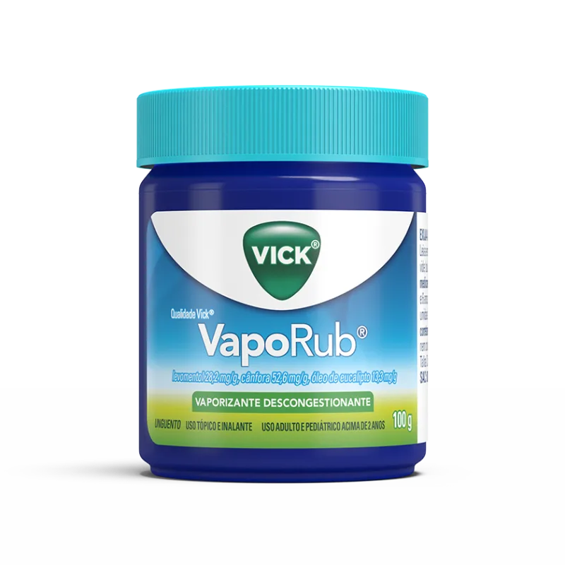 VAPORUB® alívio da congestão nasal, tosse e dores musculares. - 100g