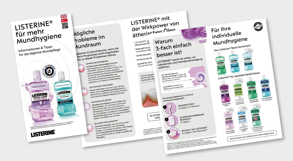 Listerine® Patientenbroschüre DE