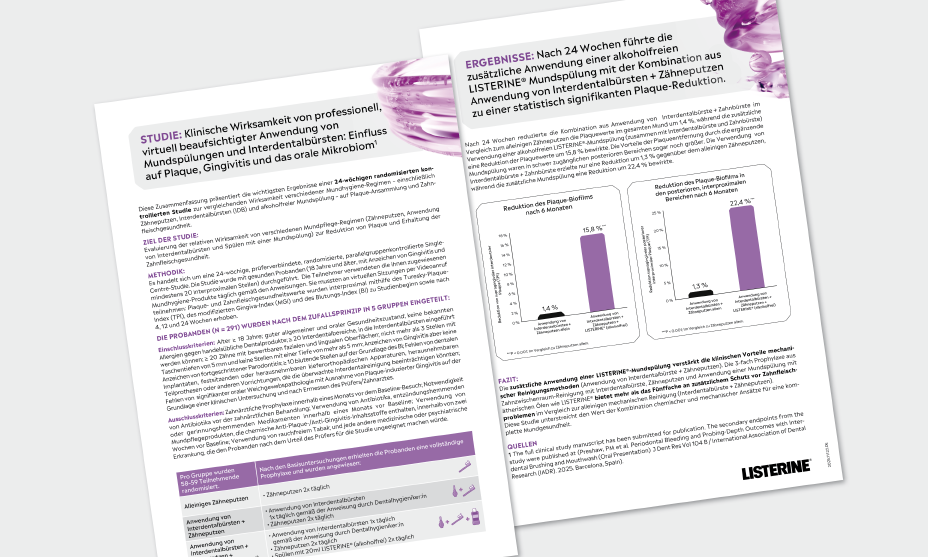 Vorschaubild LISTERINE IDB Studien Handout