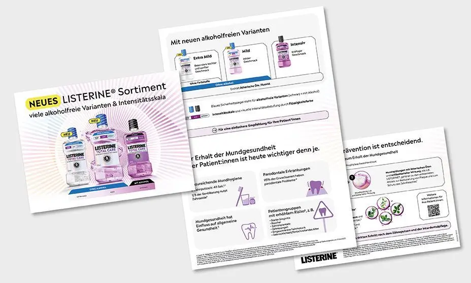 LISTERINE® Merkblatt Zahnspangen