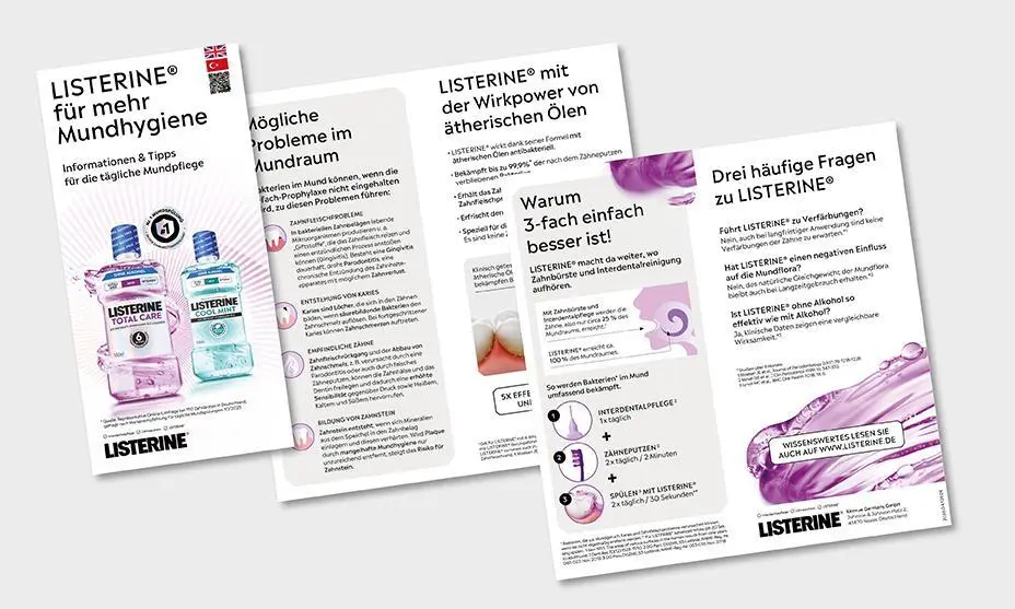 Listerine® Patientenbroschüre DE